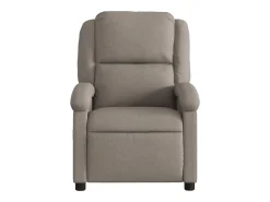 Poltrona de massagens reclinável tecido cinzento-acastanhado SHL886843