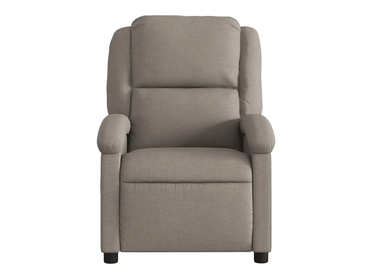 Poltrona de massagens reclinável tecido cinzento-acastanhado SHL886843