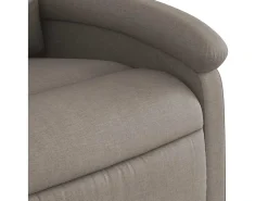 Poltrona de massagens reclinável tecido cinzento-acastanhado SHL886843