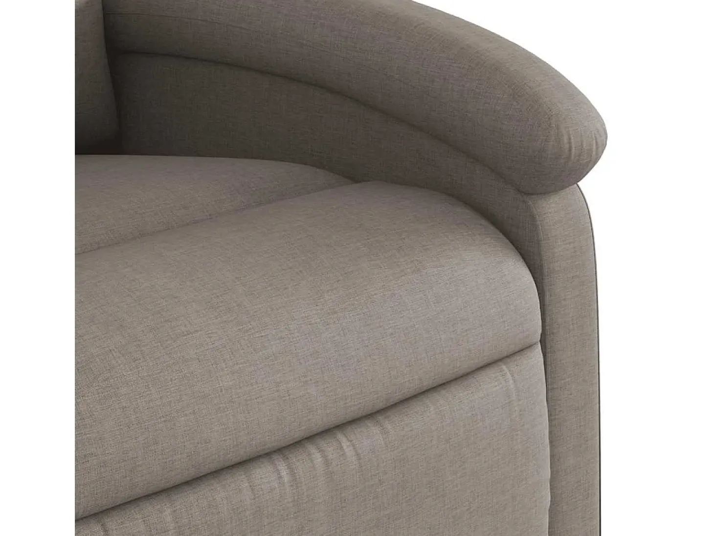 Poltrona de massagens reclinável tecido cinzento-acastanhado SHL886843