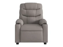 Poltrona de massagens reclinável tecido cinzento-acastanhado SHL970717