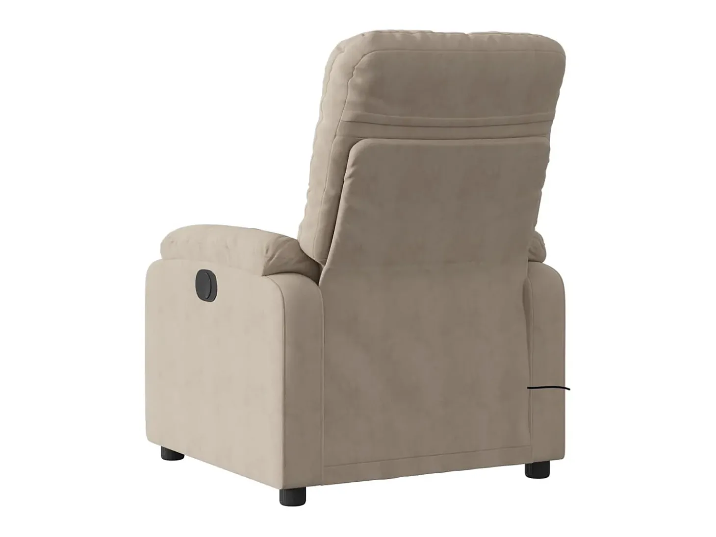 Poltrona de massagens reclinável tecido de microfibra