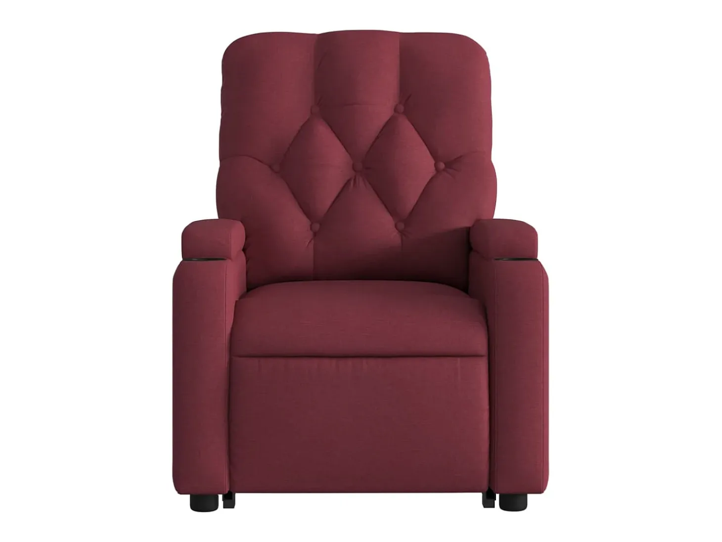 Poltrona de massagens reclin. elevatória tecido vermelho tinto SHL819693