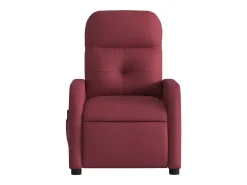 Poltrona de massagens reclinável tecido vermelho tinto SHL569687