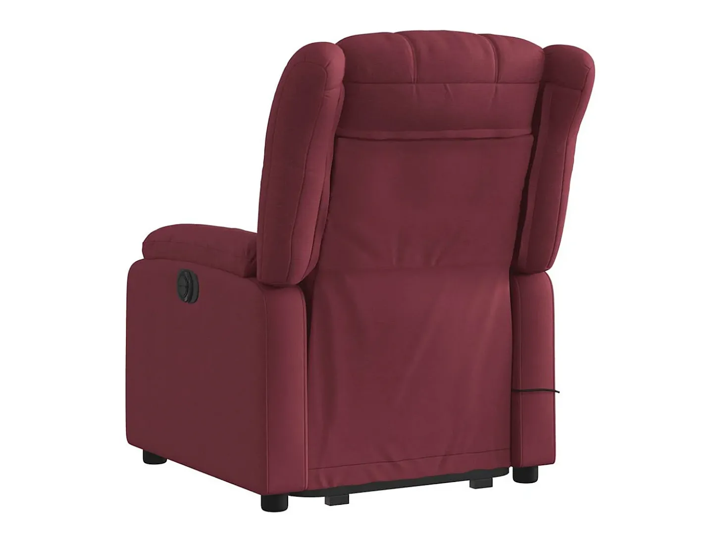 Poltrona de massagens reclin. elevatória tecido vermelho tinto