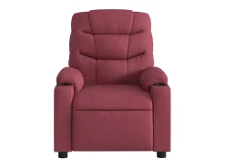 Poltrona de massagens reclinável tecido vermelho tinto SHL965311