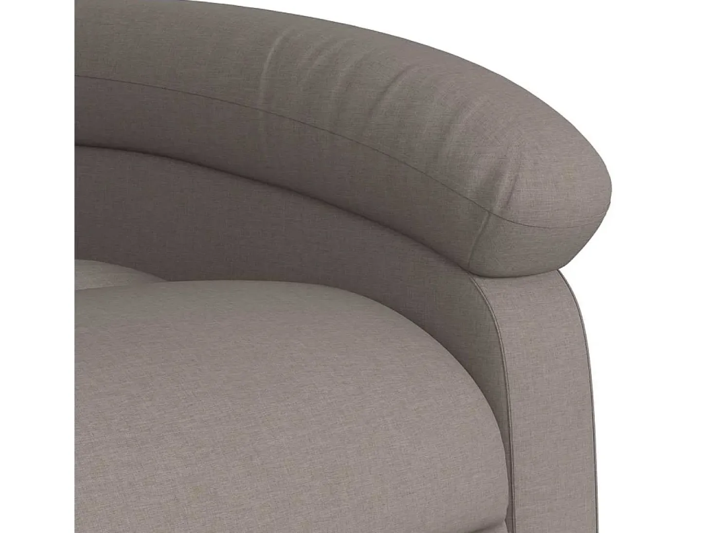 Poltrona de massagens reclinável tecido cinzento-acastanhado SHL526548