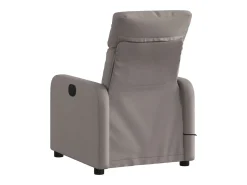 Poltrona de massagens reclinável tecido cinzento-acastanhado SHL616885