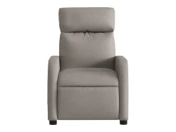 Poltrona de massagens reclinável tecido cinzento-acastanhado SHL616885