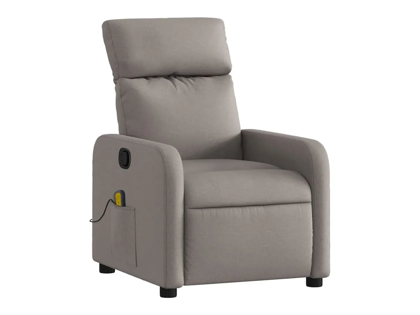 Poltrona de massagens reclinável tecido cinzento-acastanhado SHL616885