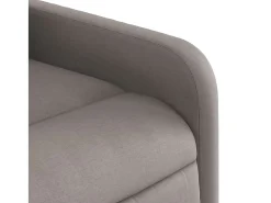 Poltrona de massagens reclinável tecido cinzento-acastanhado SHL616885