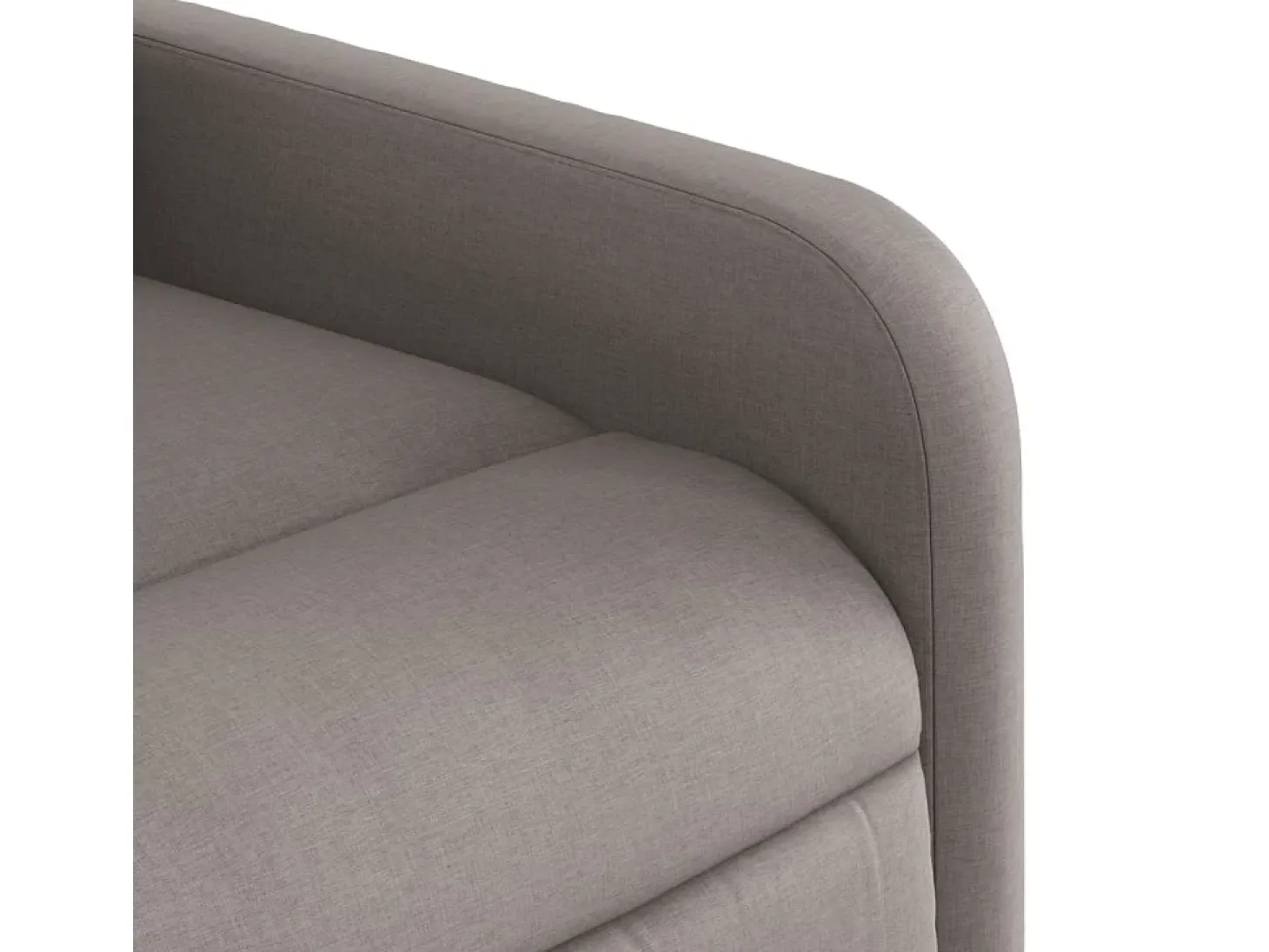 Poltrona de massagens reclinável tecido cinzento-acastanhado SHL616885