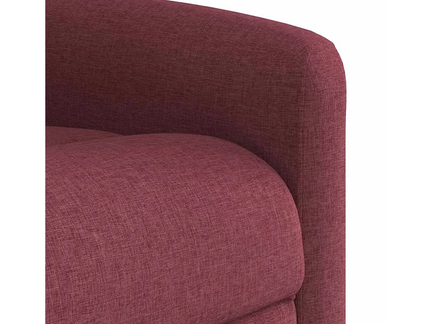 Poltrona de massagens reclinável tecido vermelho tinto SHL491466