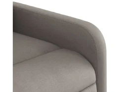 Poltrona de massagens reclinável tecido cinzento-acastanhado SHL113433