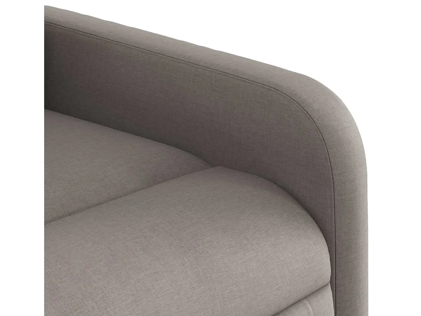 Poltrona de massagens reclinável tecido cinzento-acastanhado SHL113433