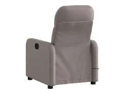 Poltrona de massagens reclinável tecido cinzento-acastanhado SHL113433