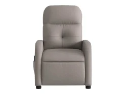 Poltrona de massagens reclinável tecido cinzento-acastanhado SHL113433