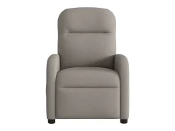 Poltrona de massagens reclinável tecido cinzento-acastanhado SHL661773