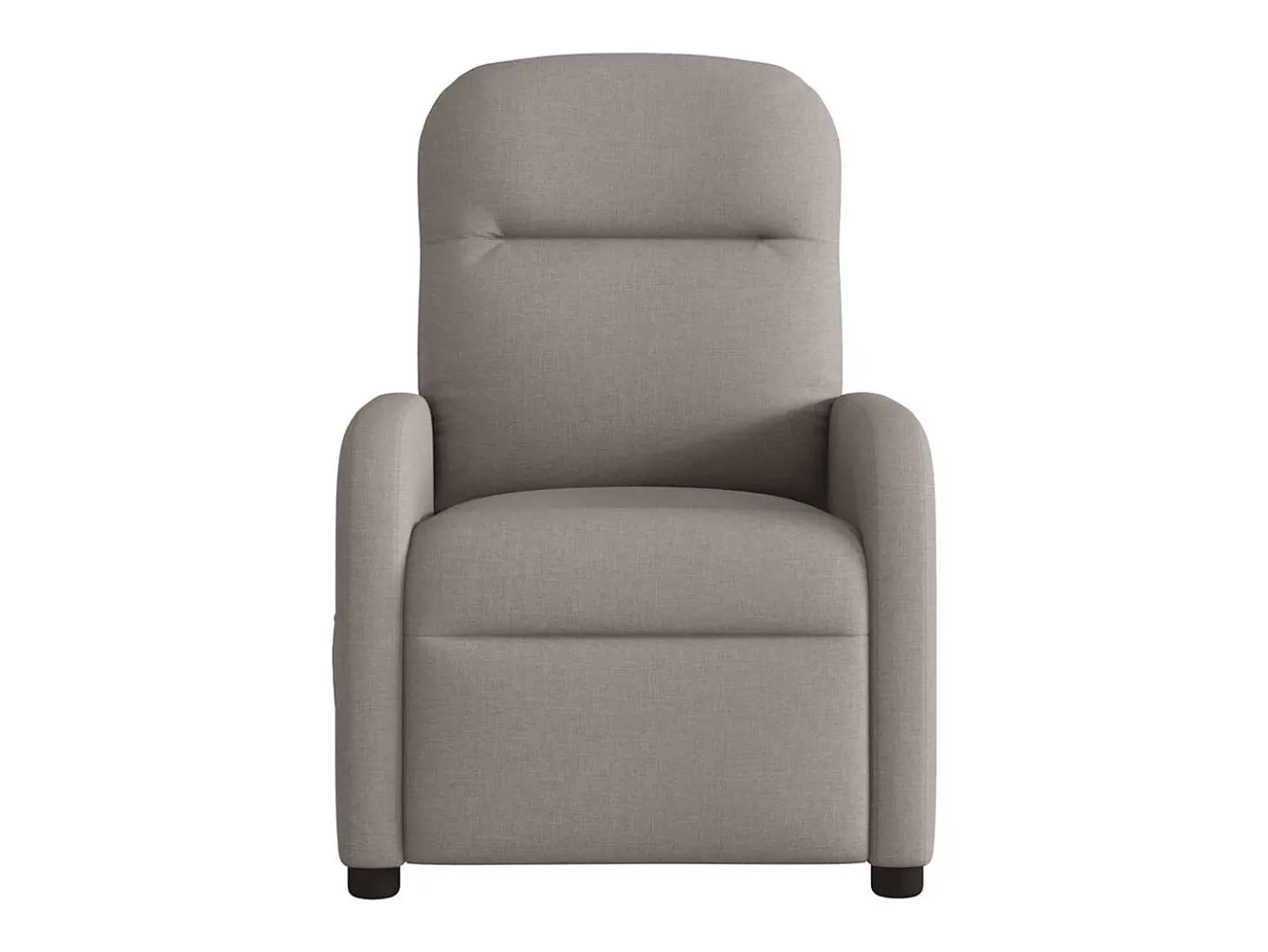 Poltrona de massagens reclinável tecido cinzento-acastanhado SHL661773
