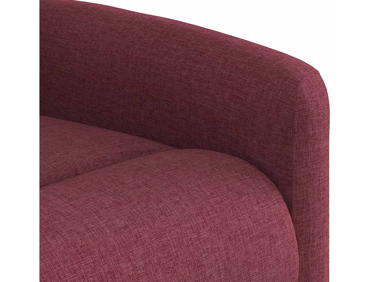 Poltrona de massagens reclinável tecido vermelho tinto