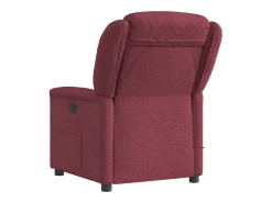 Poltrona de massagens reclinável tecido vermelho tinto