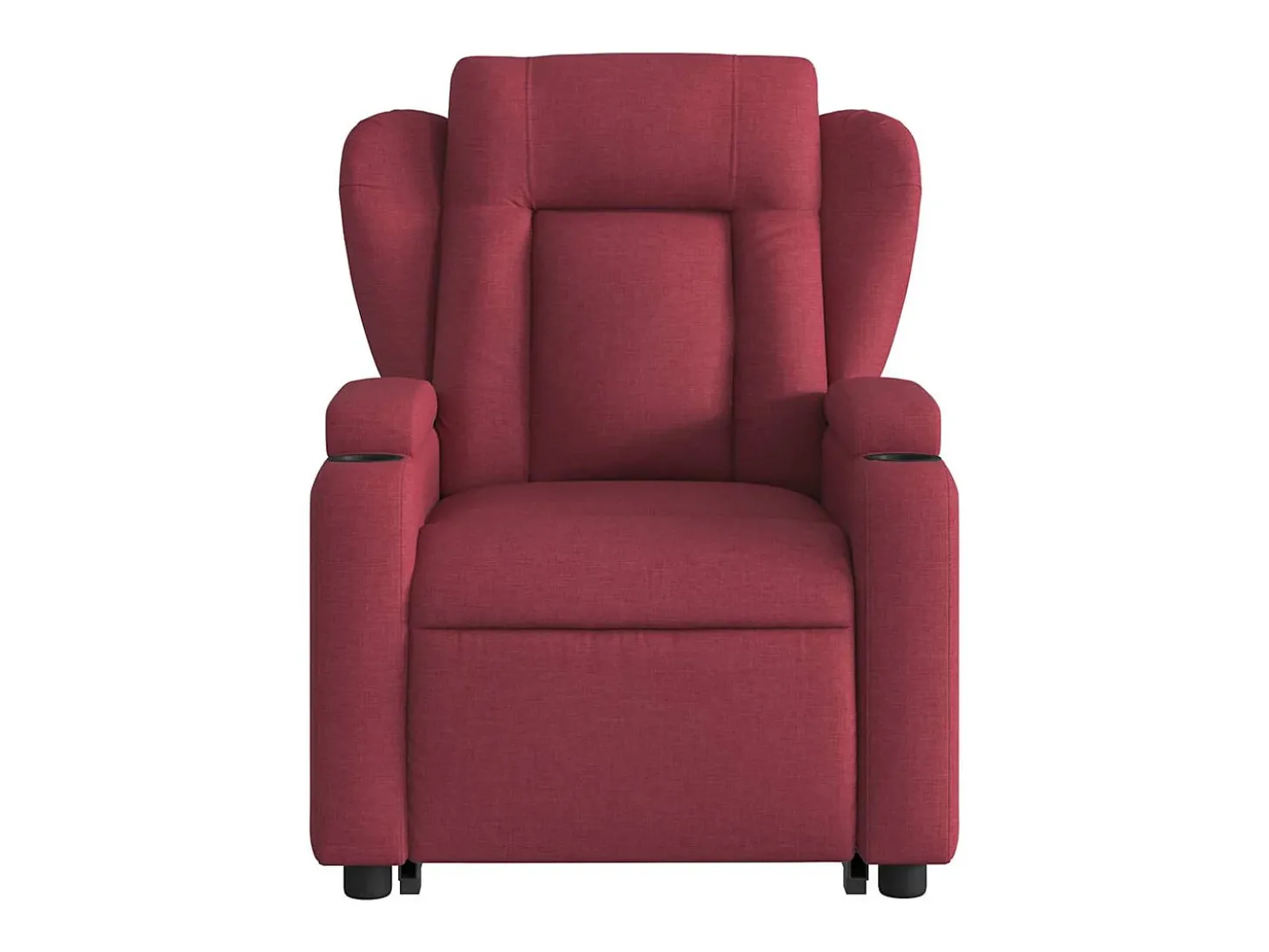 Poltrona de massagens reclin. elevatória tecido vermelho tinto SHL606843