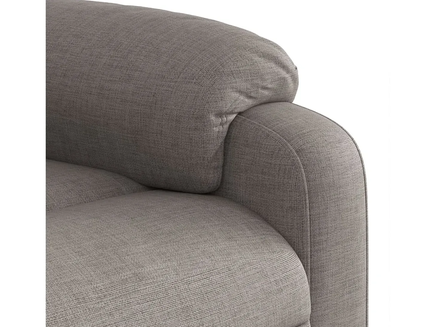 Poltrona de massagens reclinável tecido cinzento-acastanhado SHL593421