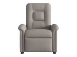 Poltrona de massagens reclinável tecido cinzento-acastanhado SHL700435