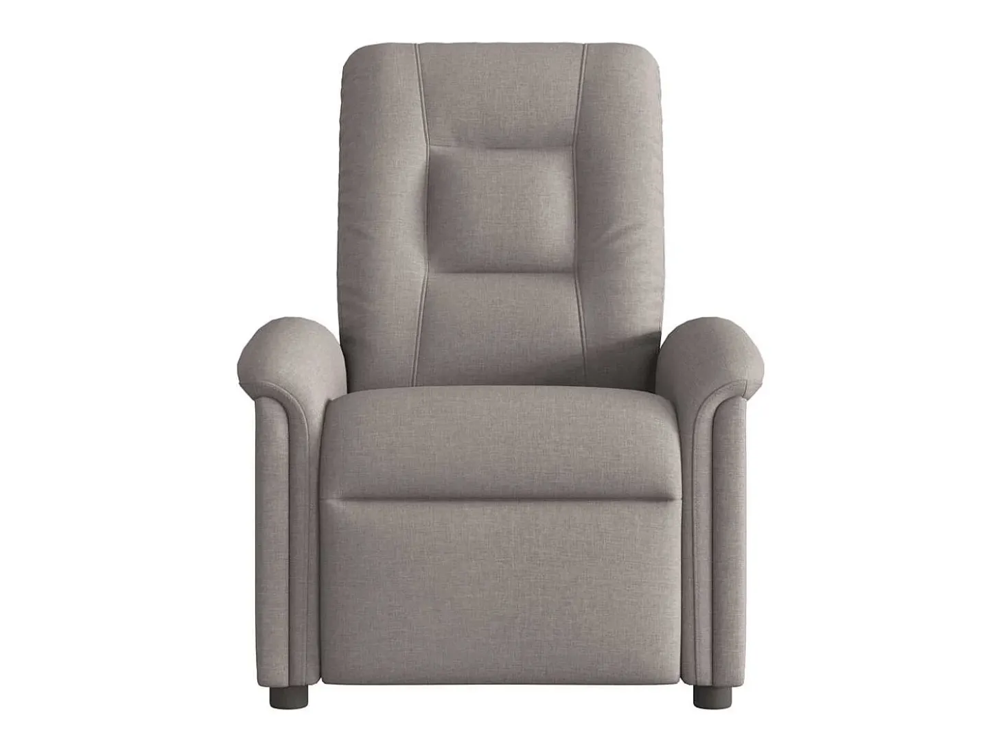 Poltrona de massagens reclinável tecido cinzento-acastanhado SHL700435