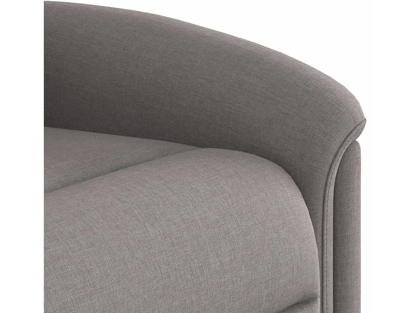 Poltrona de massagens reclinável tecido cinzento-acastanhado SHL700435