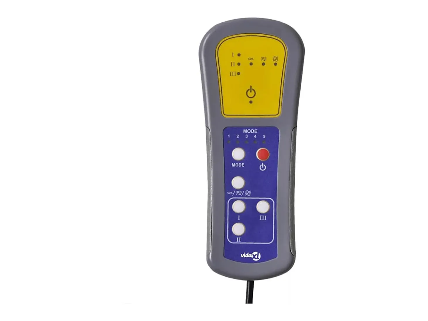 Poltrona de massagens reclinável tecido cinzento-acastanhado SHL700435