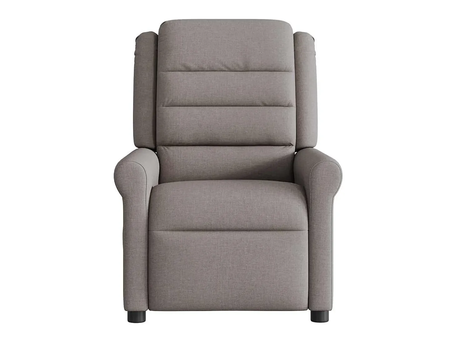 Poltrona de massagens reclinável tecido cinzento-acastanhado SHL202385