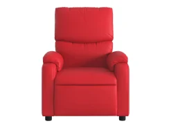 Poltrona de massagens reclinável couro artificial vermelho SHL891931