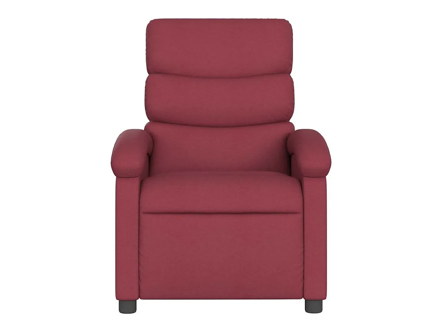 Poltrona de massagens reclinável tecido vermelho tinto SHL773987