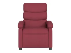Poltrona de massagens reclinável tecido vermelho tinto SHL773987
