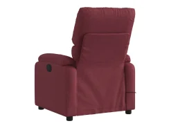 Poltrona de massagens reclinável tecido vermelho tinto SHL920074