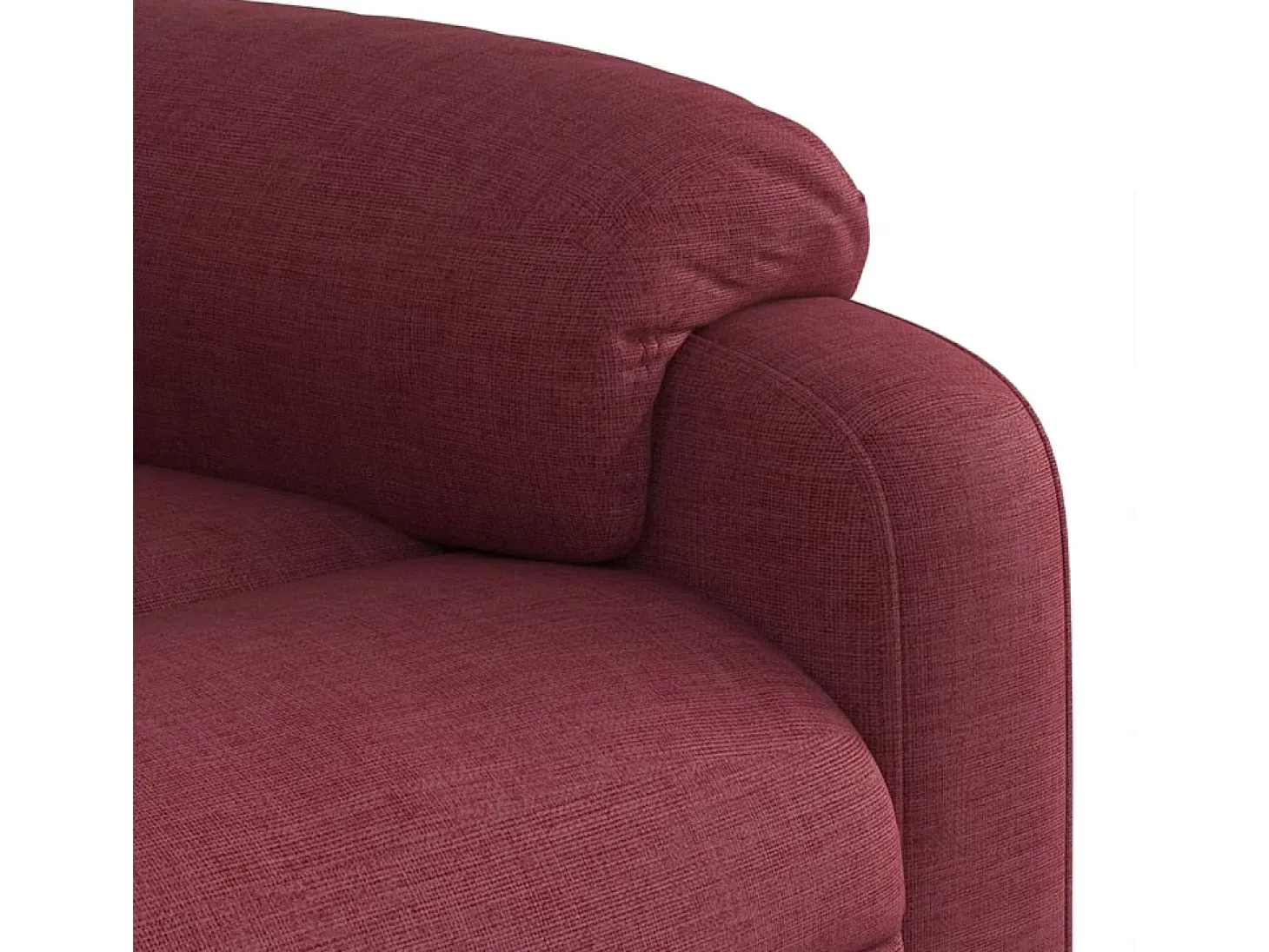 Poltrona de massagens reclinável tecido vermelho tinto SHL920074