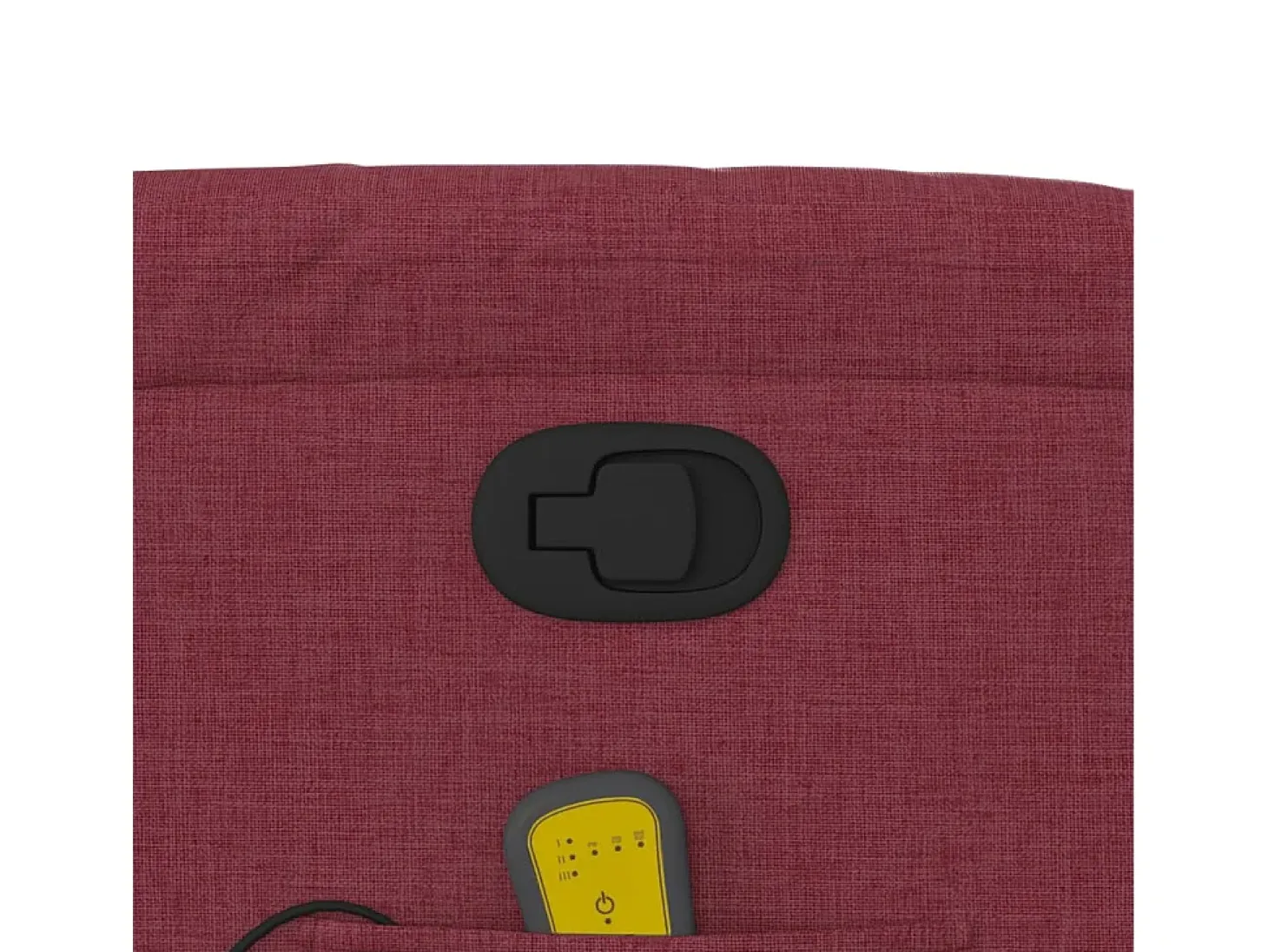 Poltrona de massagens reclinável tecido vermelho tinto SHL920074