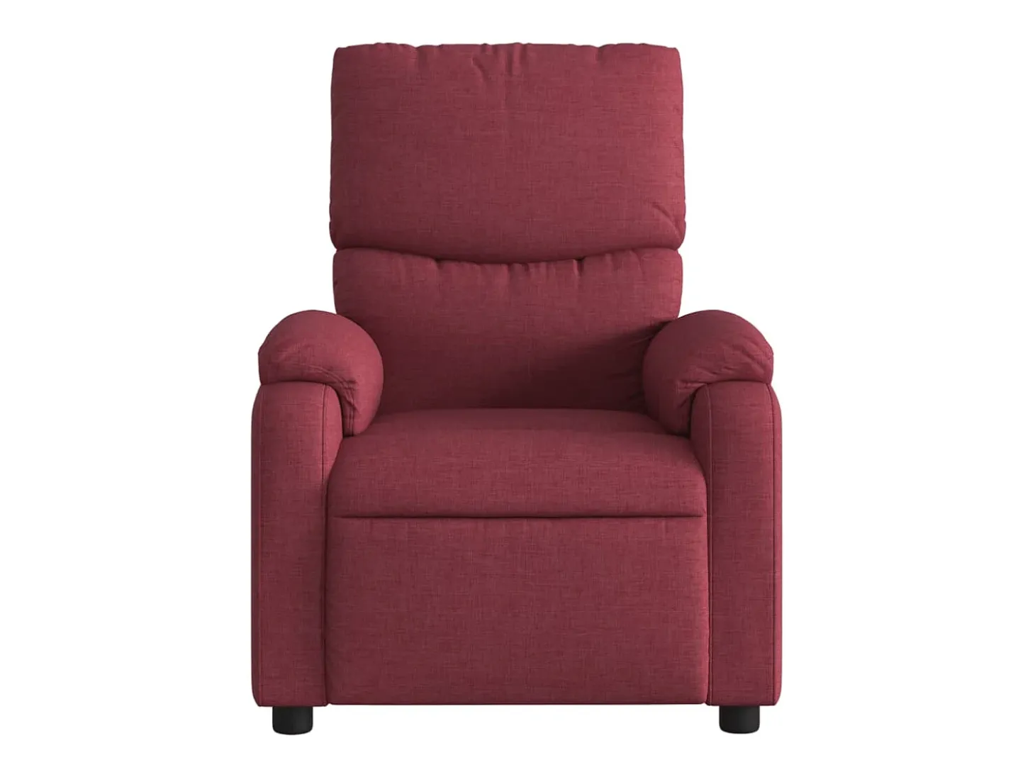 Poltrona de massagens reclinável tecido vermelho tinto SHL920074