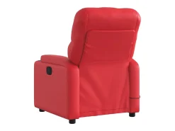 Poltrona de massagens reclinável couro artificial vermelho SHL172234