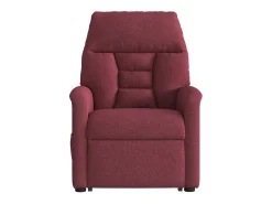 Poltrona de massagens reclin. elevatória tecido vermelho tinto SHL219765