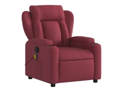 Poltrona de massagens reclinável tecido vermelho tinto SHL234837
