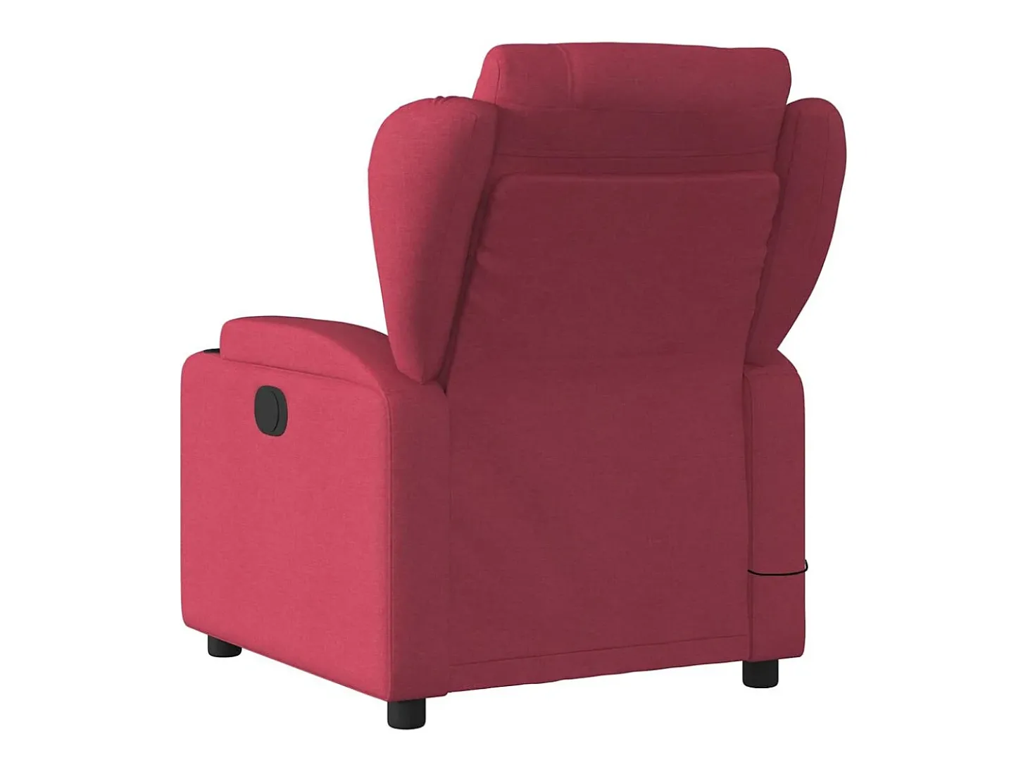 Poltrona de massagens reclinável tecido vermelho tinto SHL234837