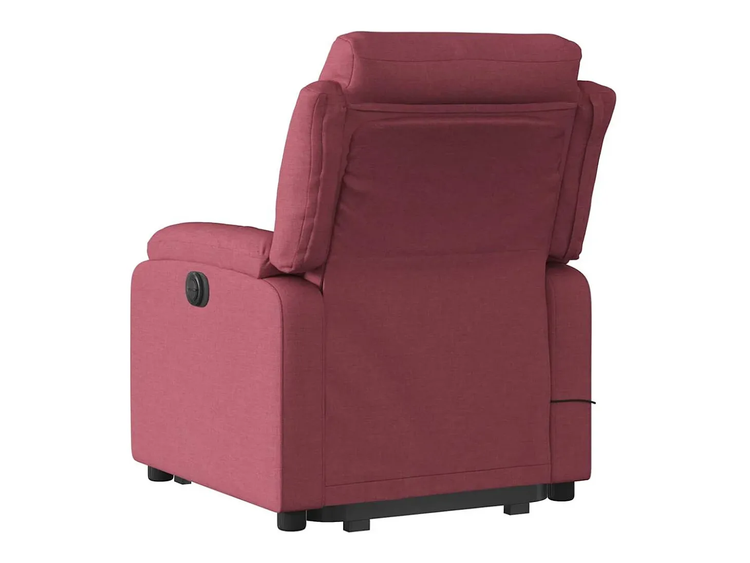 Poltrona de massagens reclin. elevatória tecido vermelho tinto SHL584124