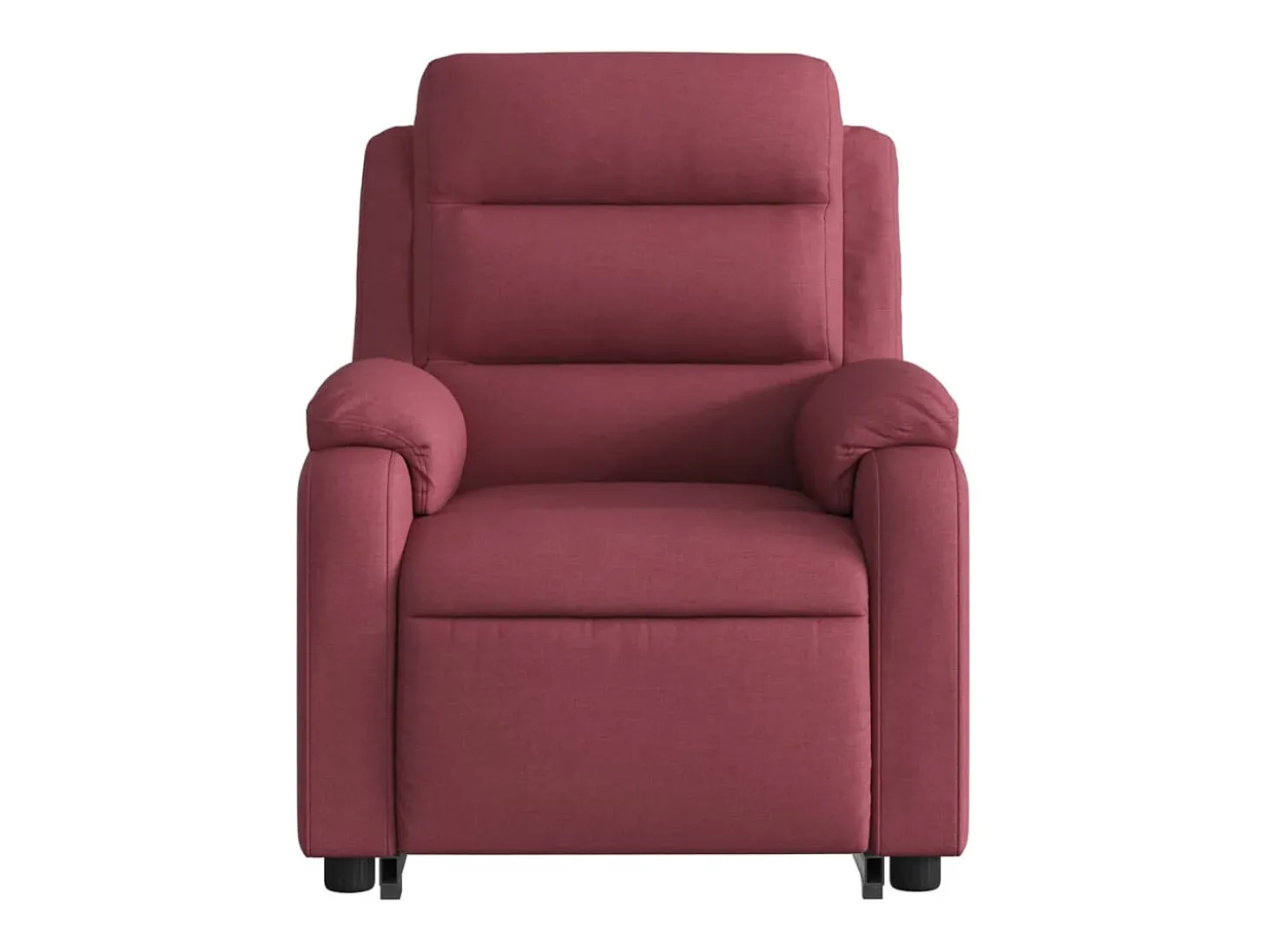 Poltrona de massagens reclin. elevatória tecido vermelho tinto SHL584124