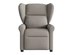 Poltrona de massagens reclinável tecido cinzento-acastanhado SHL55617