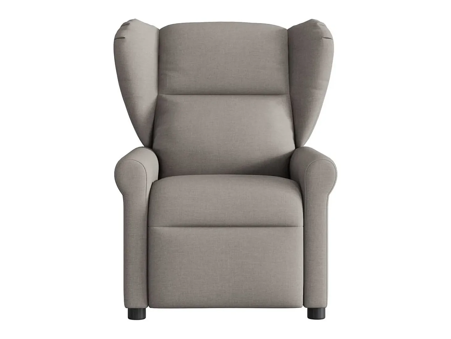 Poltrona de massagens reclinável tecido cinzento-acastanhado SHL55617