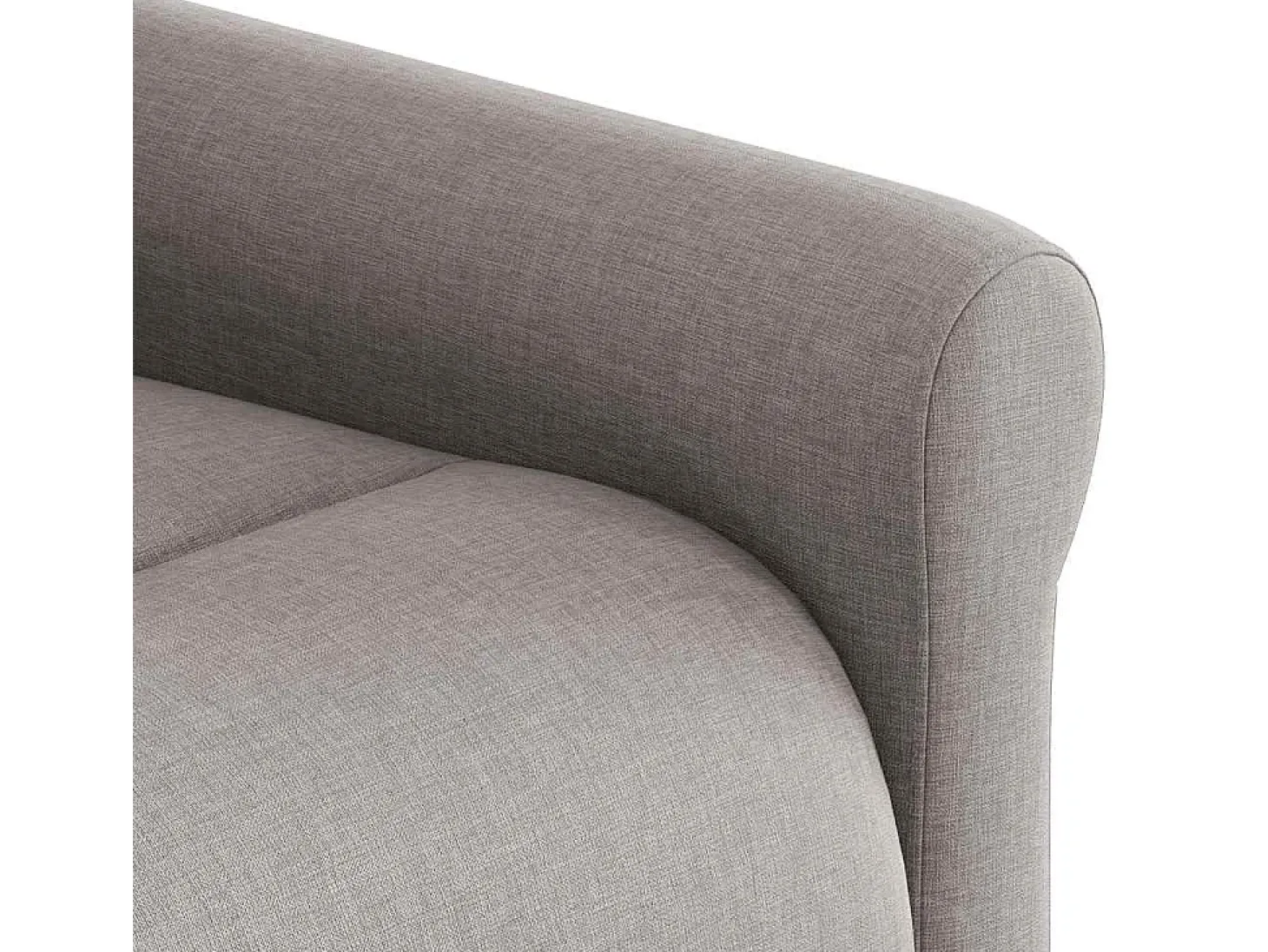 Poltrona de massagens reclinável tecido cinzento-acastanhado SHL55617