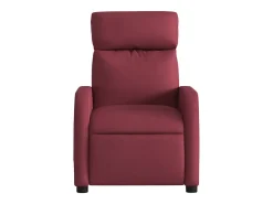 Poltrona de massagens reclinável tecido vermelho tinto SHL742077