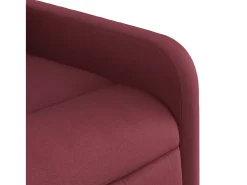 Poltrona de massagens reclinável tecido vermelho tinto SHL742077